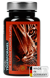 TigerFormel, veganes Nahrungsergänzungsmittel
